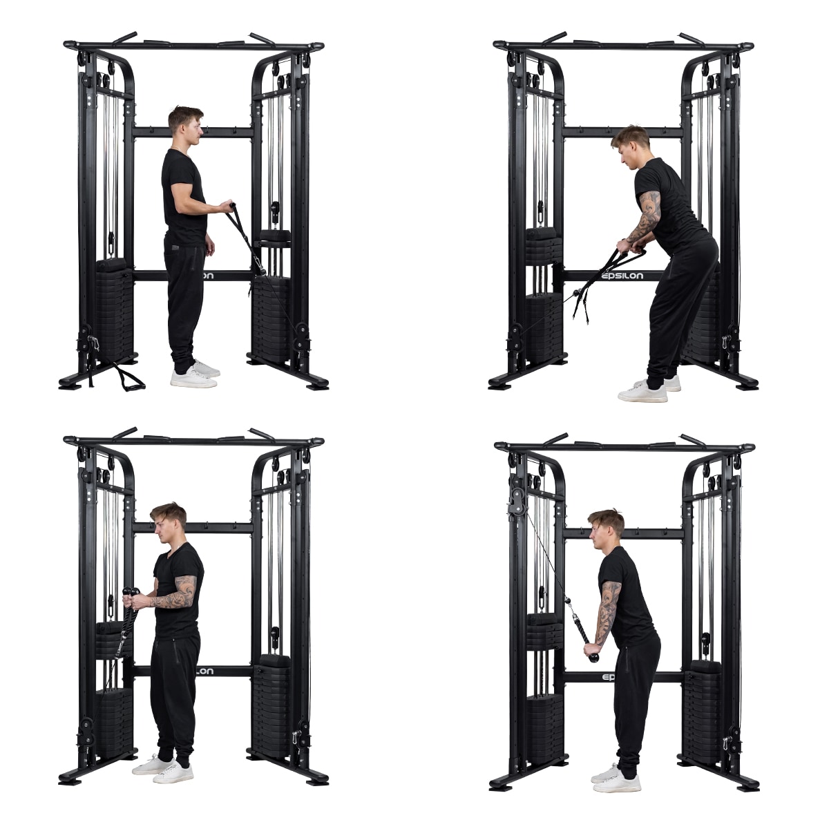Hjemmegym Cable Cross – 2 x 75 kg vekter