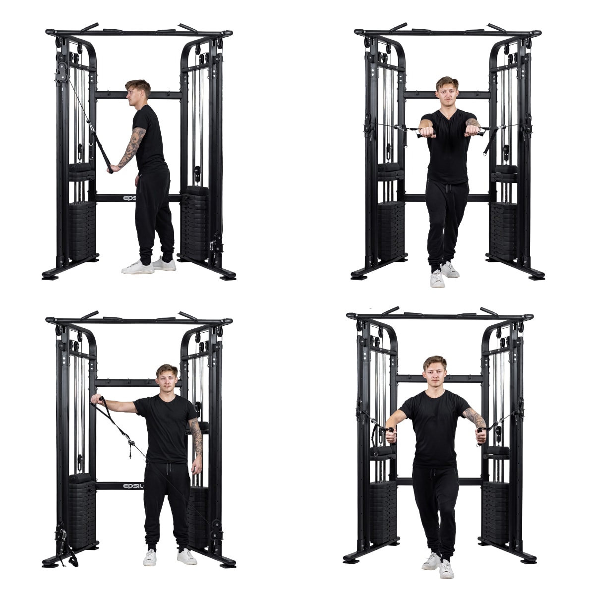 Hjemmegym Cable Cross – 2 x 75 kg vekter