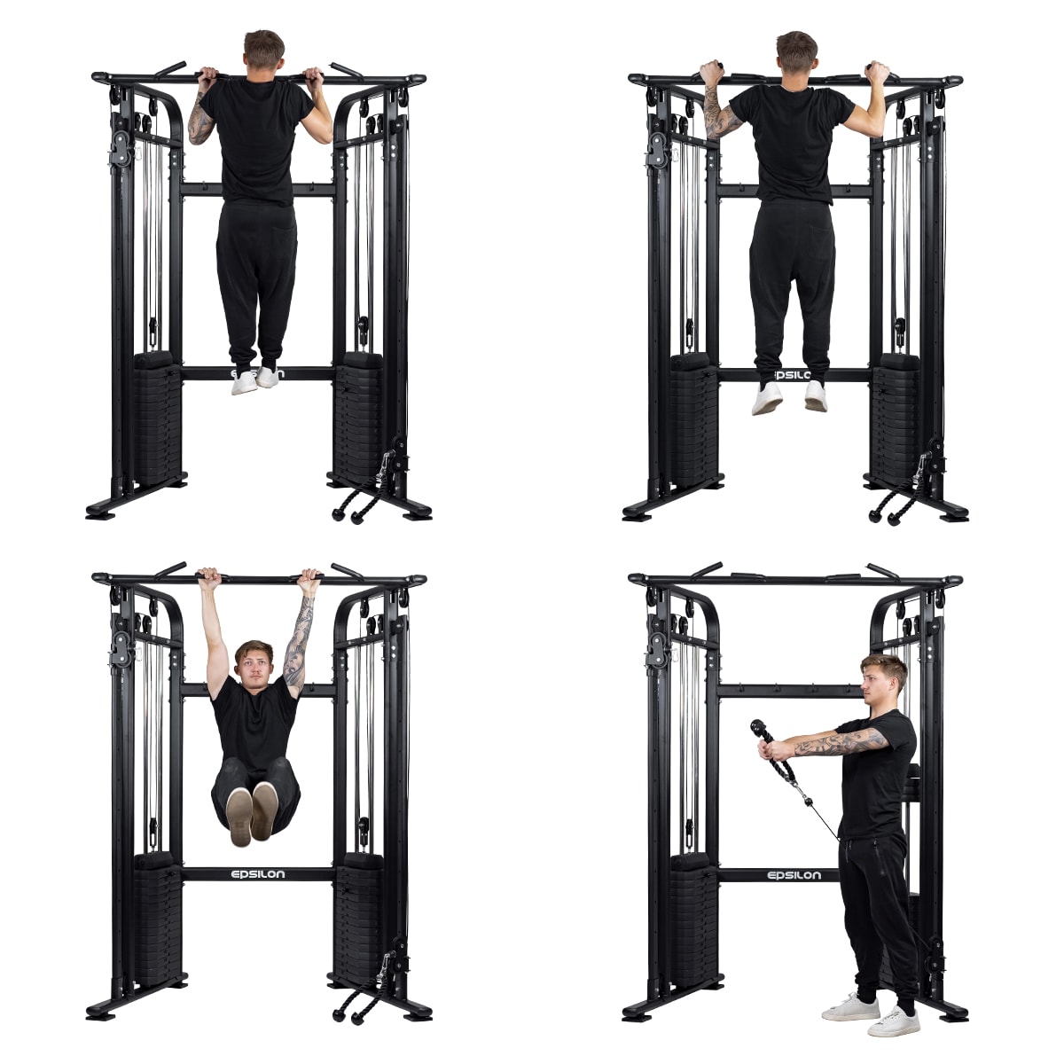 Hjemmegym Cable Cross – 2 x 75 kg vekter