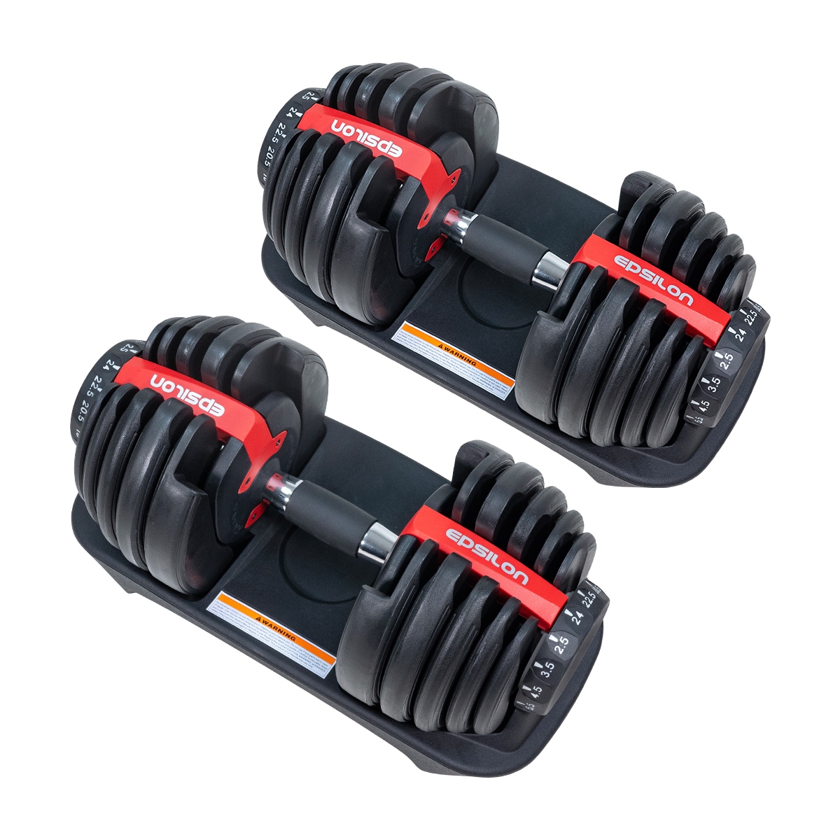 SETT - 2 x Manual Justerbar 2,5 - 24 kg + Manualstativ