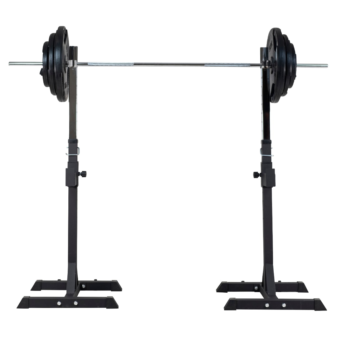 Komplett sett - Benk, squat rack, vektstang og vekter